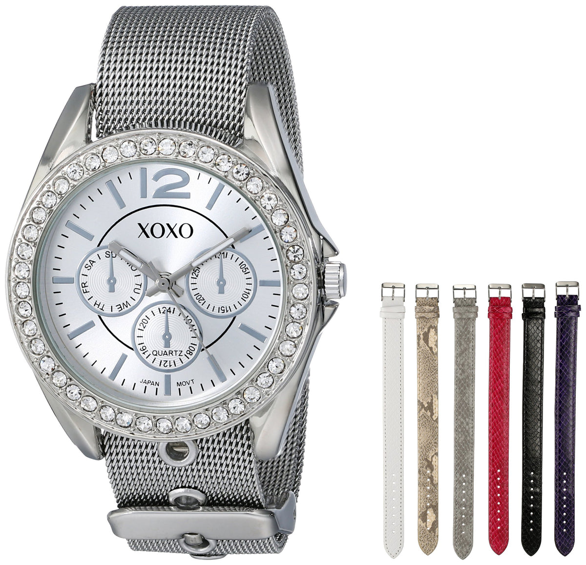 XOXO Women s XO9053 Rhinsetone Accented Watch with - XOXO Official Imagery - 1