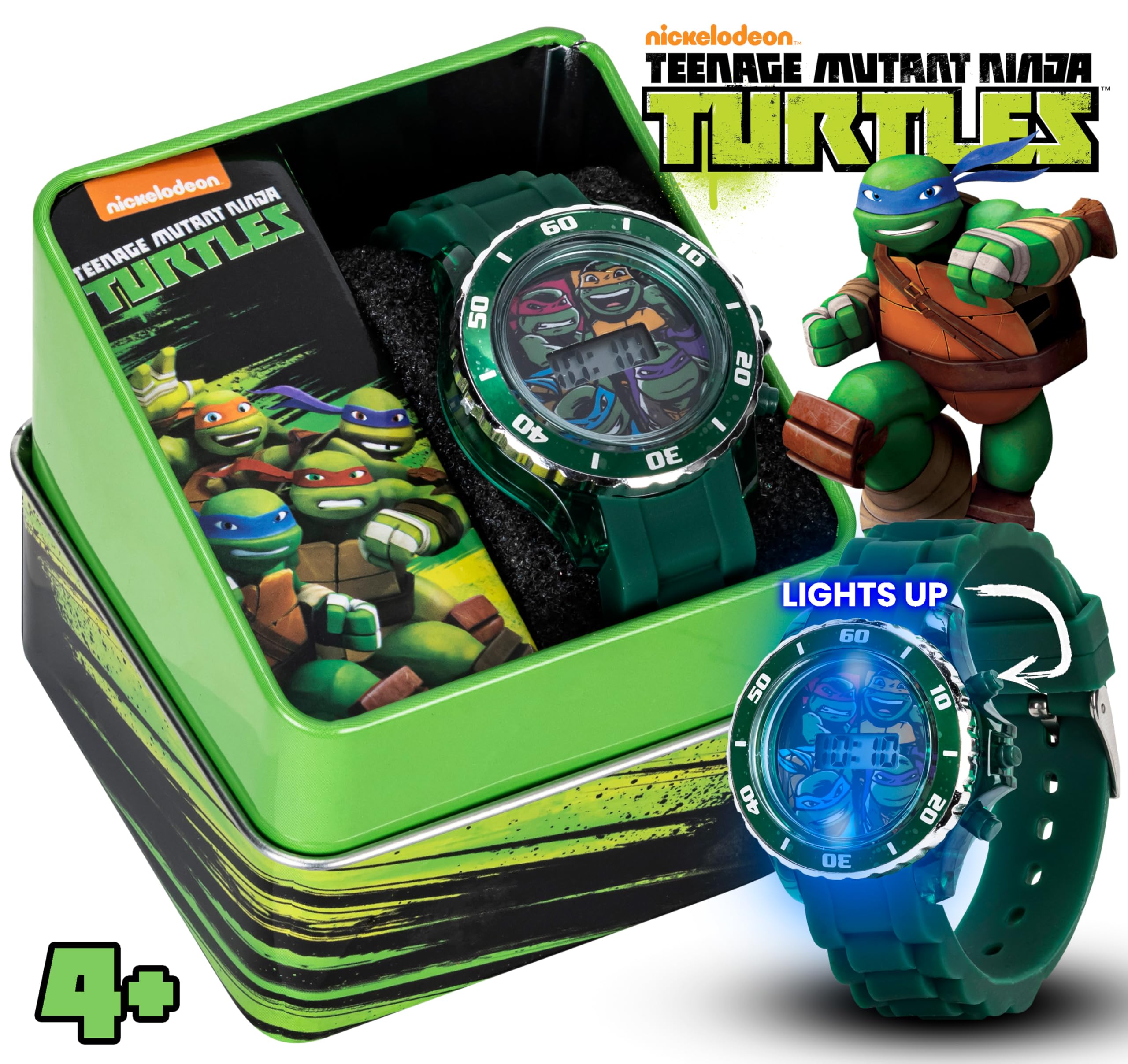 Accutime Ninja Turtles Kids' Digital Watch - View 2