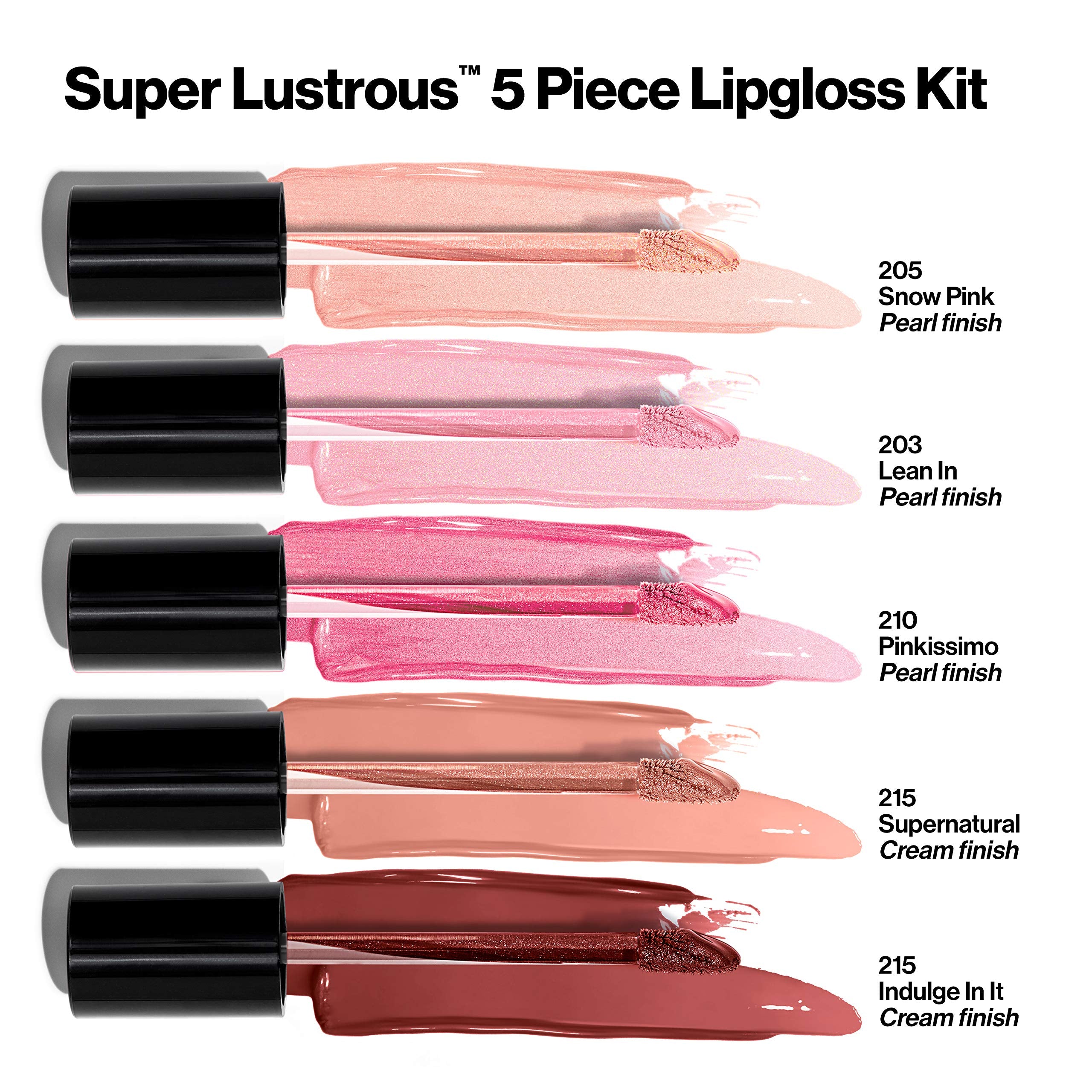 Revlon Super Lustrous The Gloss 5 Piece Lipgloss Gift Set - REVLON Official Imagery - 4