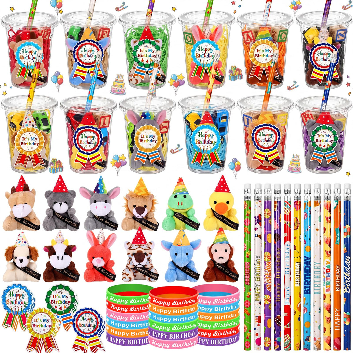 12 Set Birthday Classroom Gifts for Students School Reward - Baderke Official Imagery - 1
