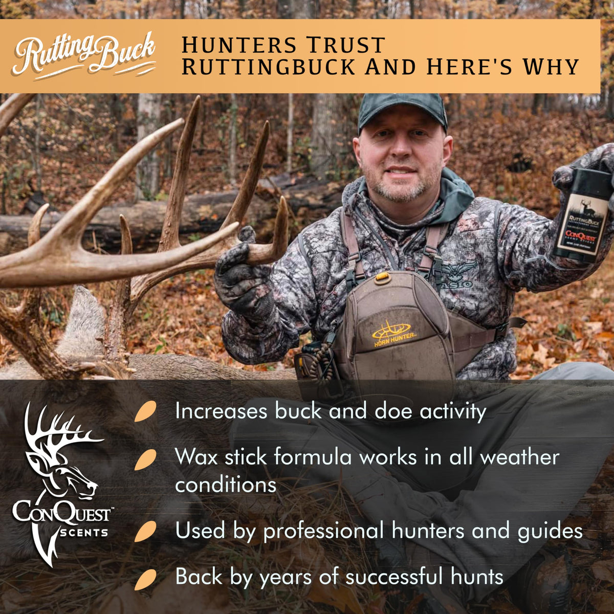 Conquest Scents RuttingBuck Hunting Scent Deer Attractant - Conquest Scents Official Imagery - 6