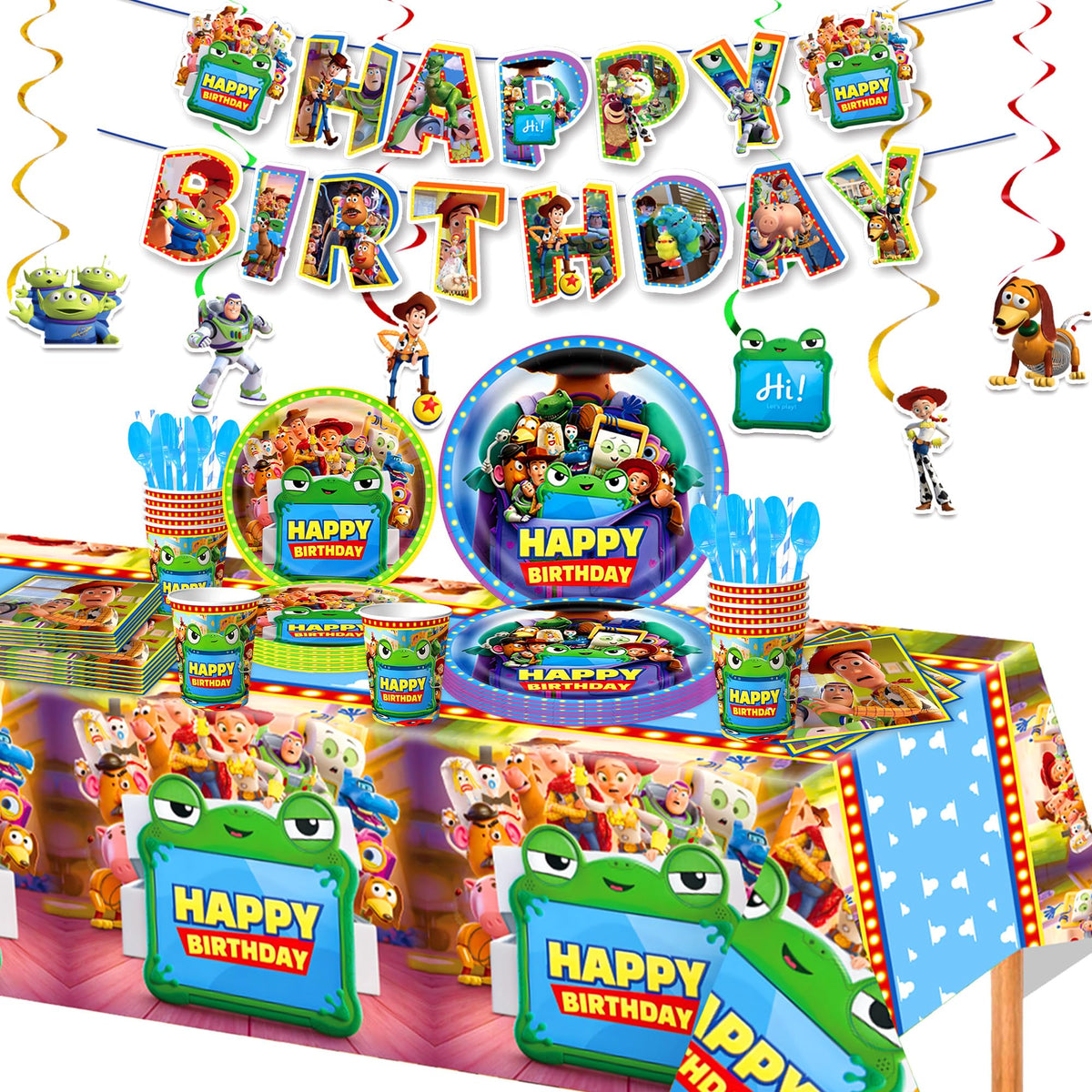 102Pcs Toy Story 5 Birthday Decorations Complete Party - Lonvichtt Official Imagery - 2