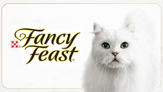 Fancy Feast grain-free wet cat food pate with cod, sole, and shrimp in 3 oz. cans, pack of 24, high-quality feline meal