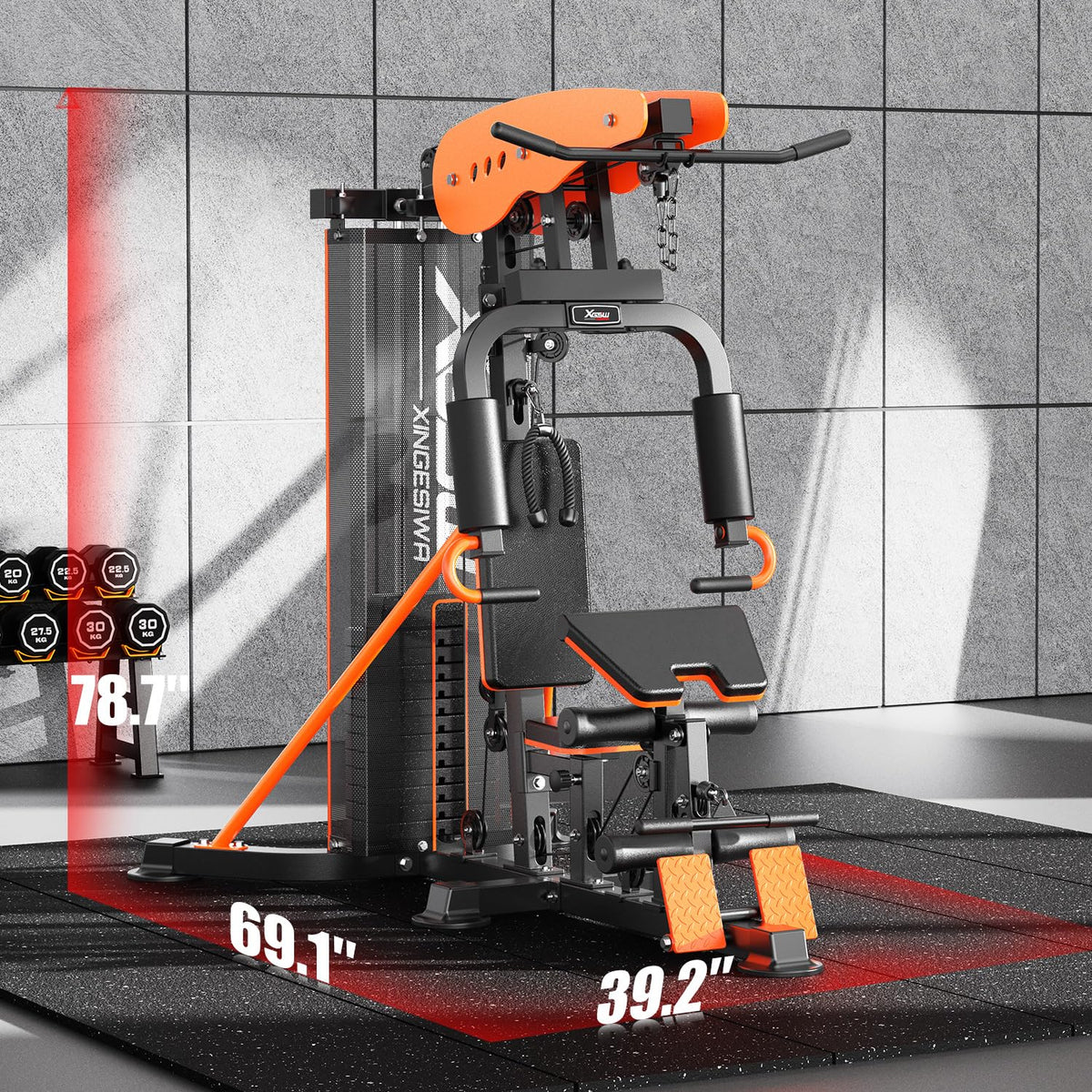 XGSW Multi Function Home Gym Workout Station Featuring a - XGSW XINGESIWR Official Imagery - 4