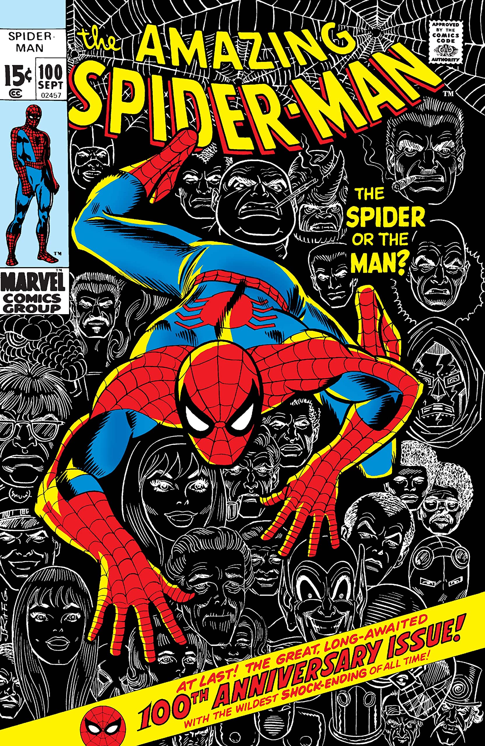 Spider-Man 100 Collectible Comic Book Cover Postcards