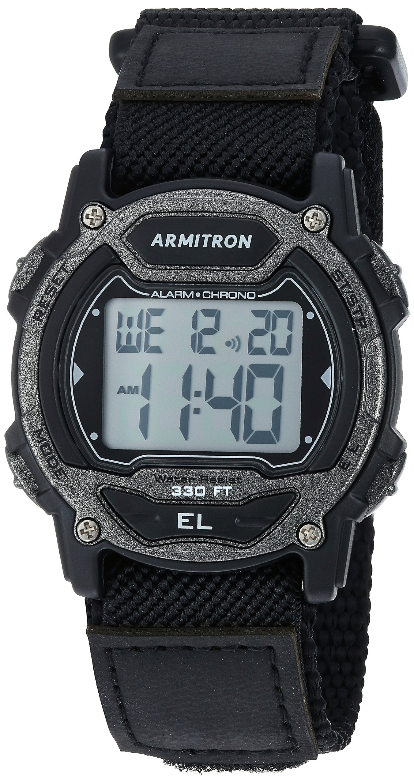 Armitron Sport Unisex Digital Chronograph Nylon Strap Watch, 45-7004 - View 1