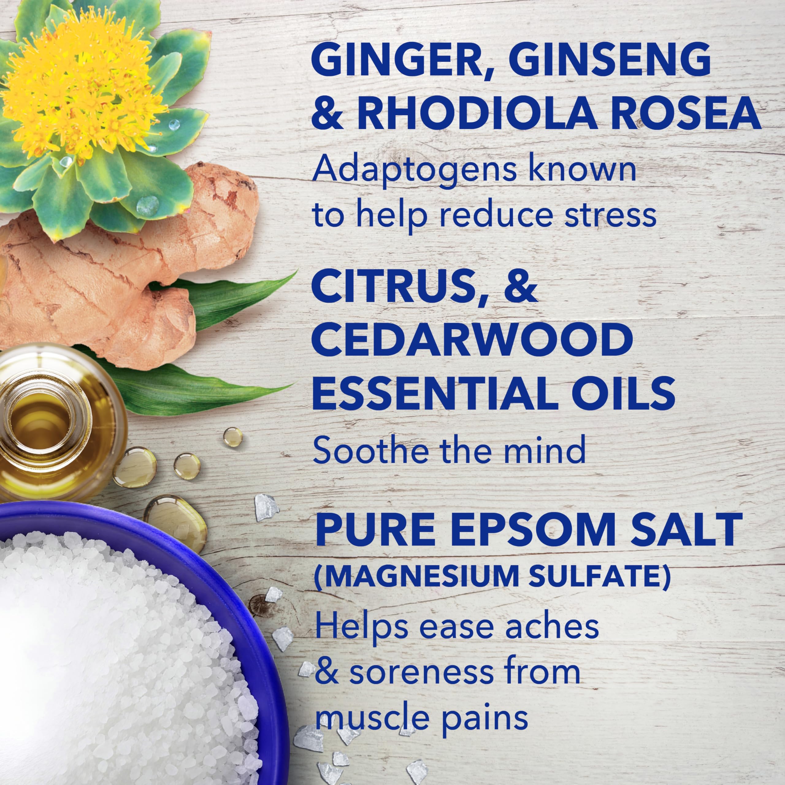 Dr Teal's Epsom Salt Stress Relief Soak with Ginseng & Ginger