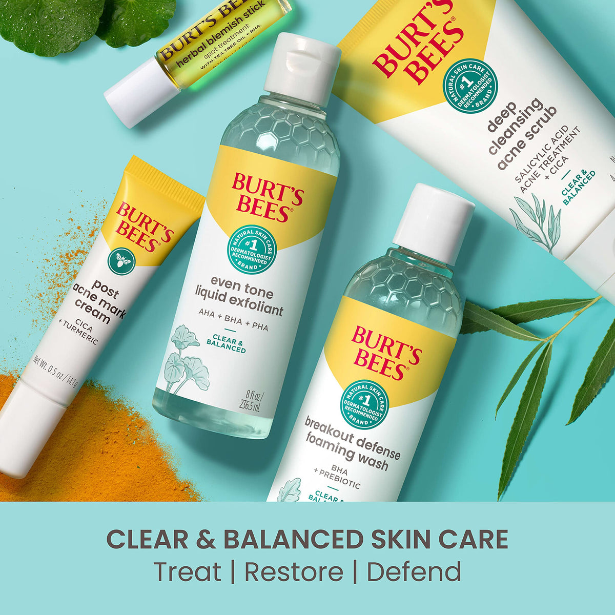 Burt s Bees Herbal Blemish Stick 0 26 Fl Oz Tea Tree Oil - Burt's Bees Official Imagery - 6