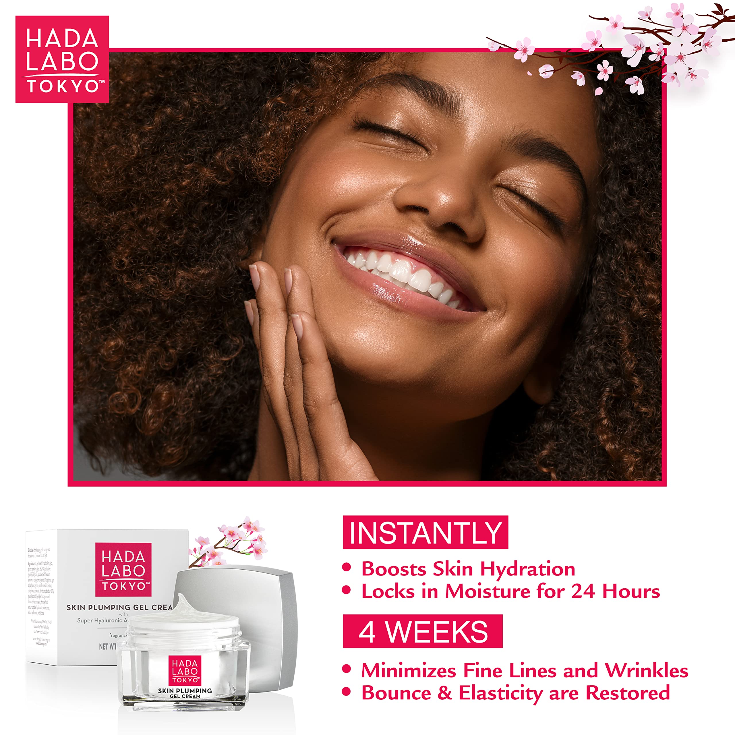Hada Labo Tokyo Plumping Gel Cream, Facial Moisturizer, Clinically Proven to - Hada Labo Tokyo Official Product View 8