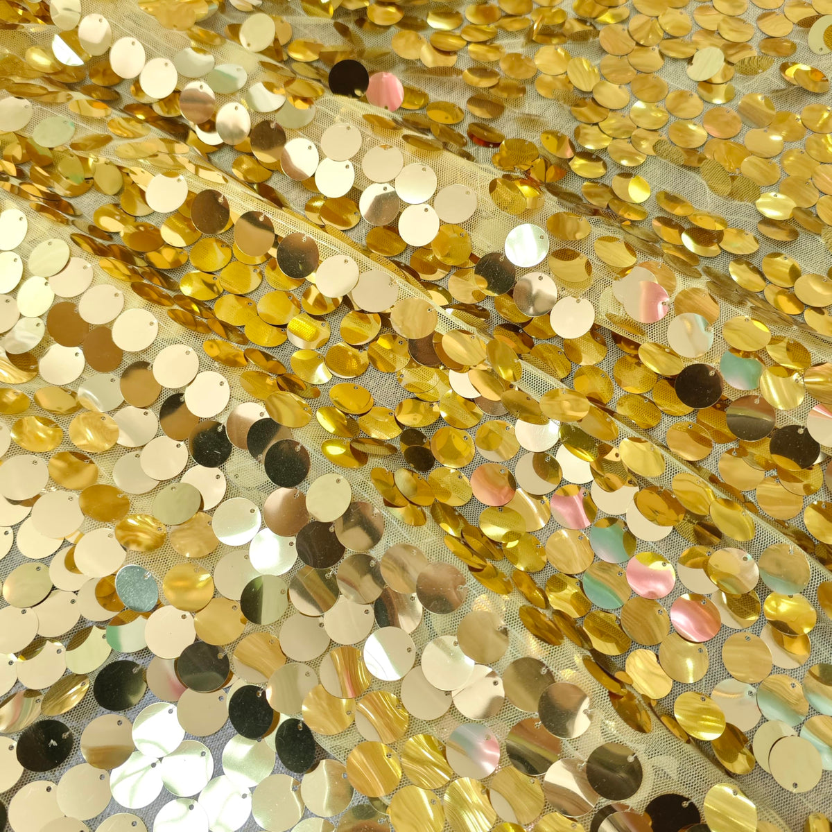 Large Payatte 18MM Sequin Backdrop Curtains Light Gold - TCBESTO Official Imagery - 4