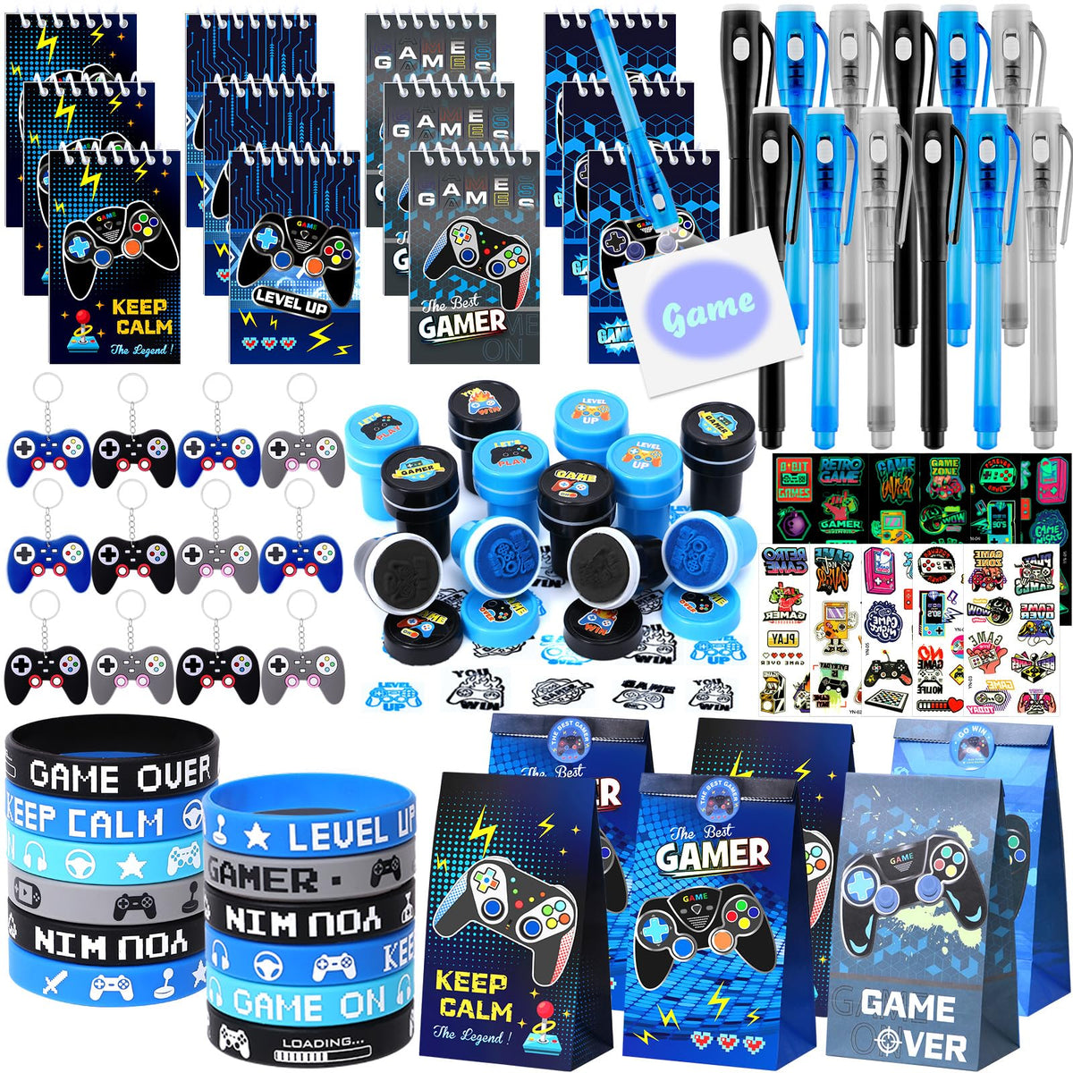 84Pcs Video Game Party Favors Birthday Supplies Kids Boys - Mishopy Official Imagery - 1