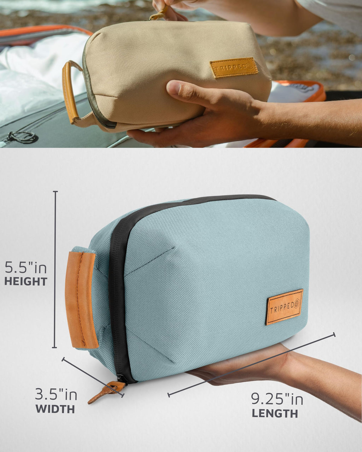 TRIPPED Travel Gear Tech Organizer Pouch for Accessories and - TRIPPED Travel Gear Official Imagery - 4