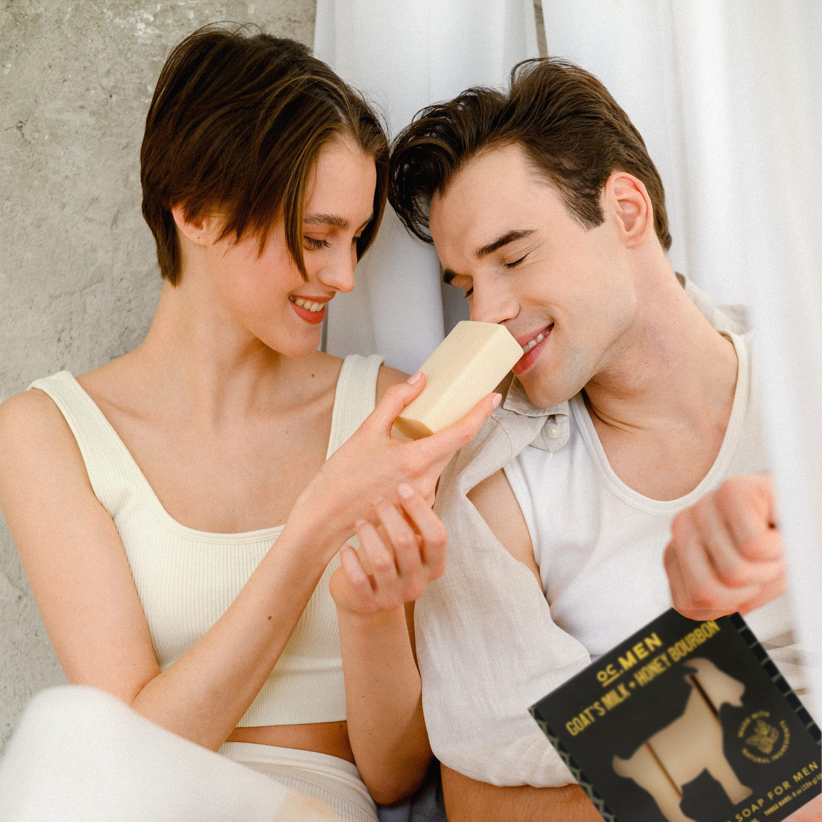 Olivia Care Men Goat s Milk Honey Bourbon Honey Infused Bar - Olivia Care Official Imagery - 7