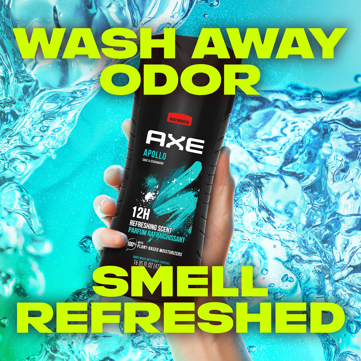 AXE Sage Cedarwood Body Wash Apollo 4 Count 16 fl oz - AXE Official Imagery - 8