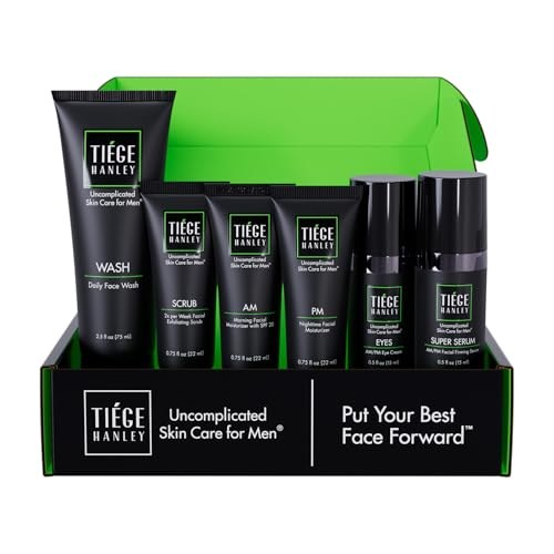 Tiege Hanley Anti Aging Men s Skin Care Set 30 Day 6 Piece - Tiege Hanley Official Imagery - 1