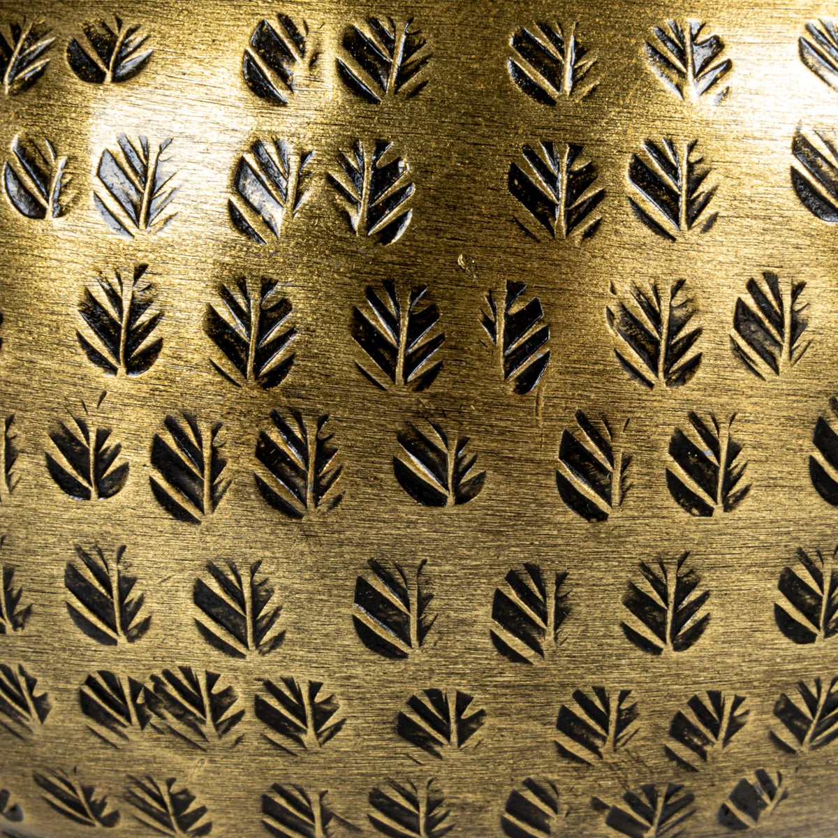 Round Hammered Metal Container with Bird Finial Brass Finish - Premium Selection Official Imagery - 5