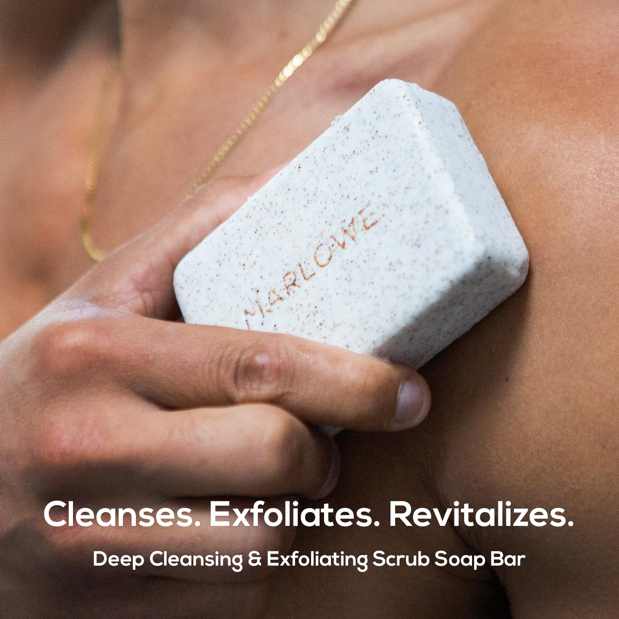 MARLOWE. Body Scrub Soap, Exfoliating Soap Bar, Santal - MARLOWE. Official Product View 3
