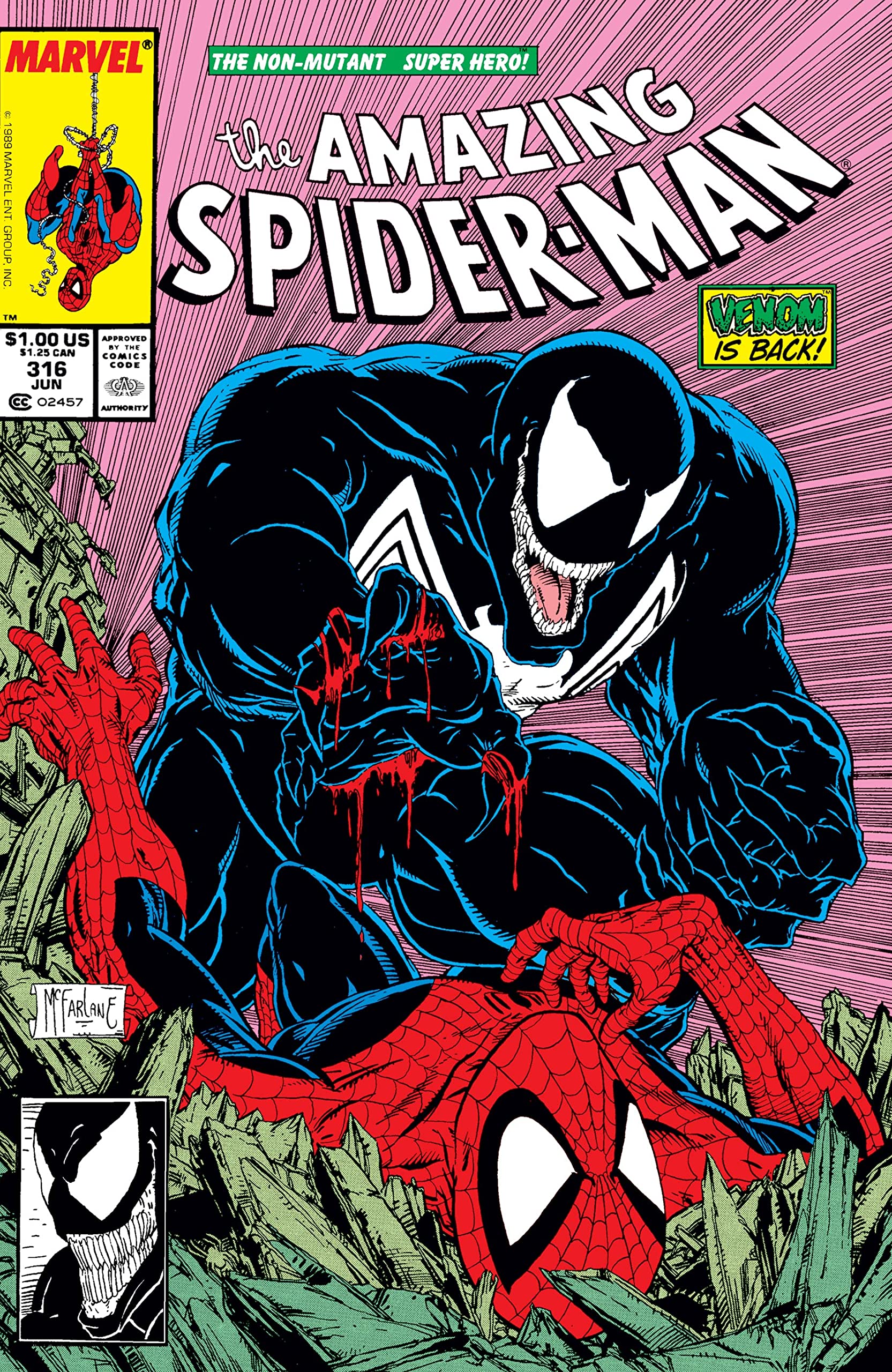 Spider-Man 100 Collectible Comic Book Cover Postcards