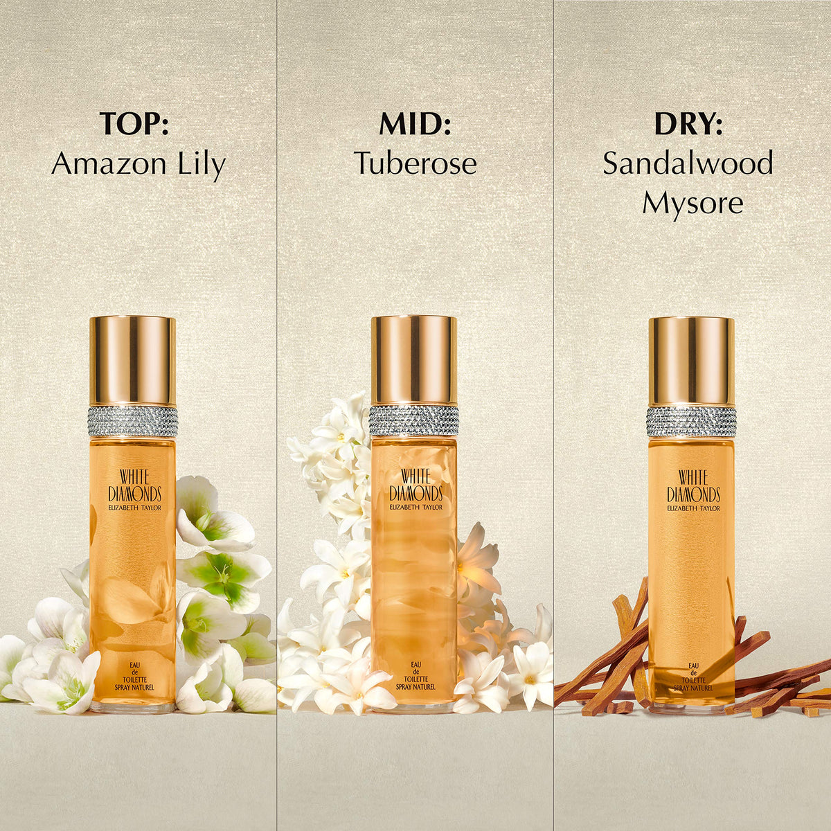 Elizabeth Taylor White Diamonds 4 Piece Fragrance Gift Set - Elizabeth Taylor Official Imagery - 3