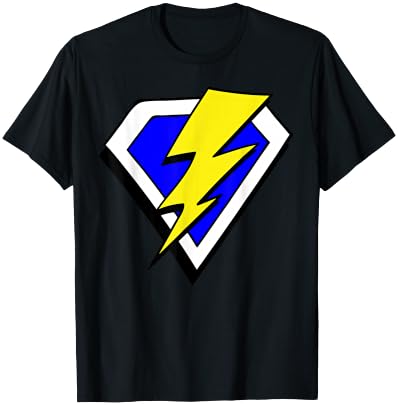 Superhero Lightning Bolt Hero T Shirt - Product Imagery