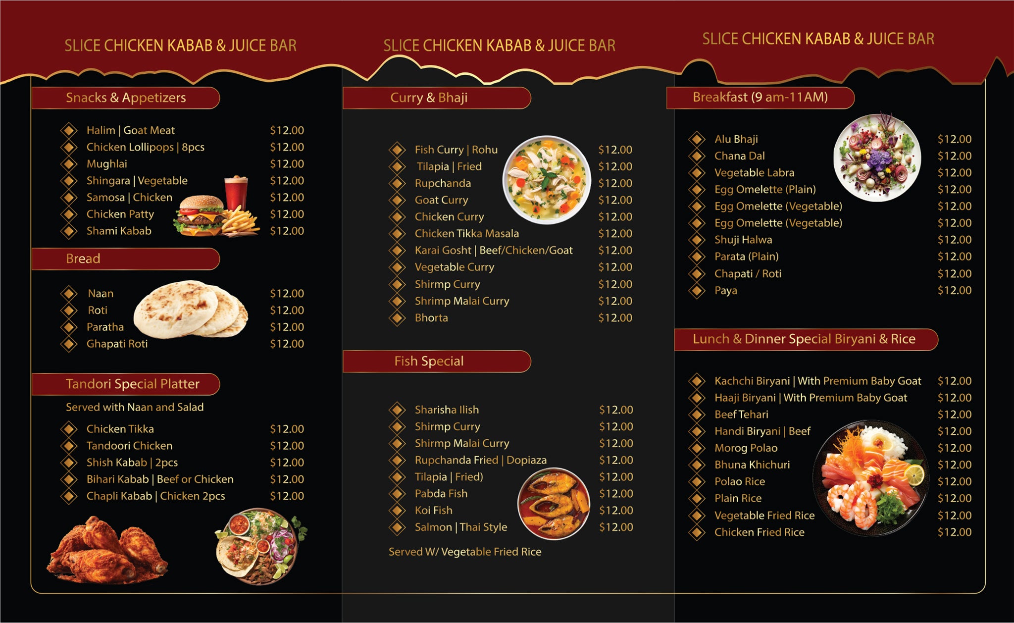 Restaurant Menu, Flyer and Business Card-R1002