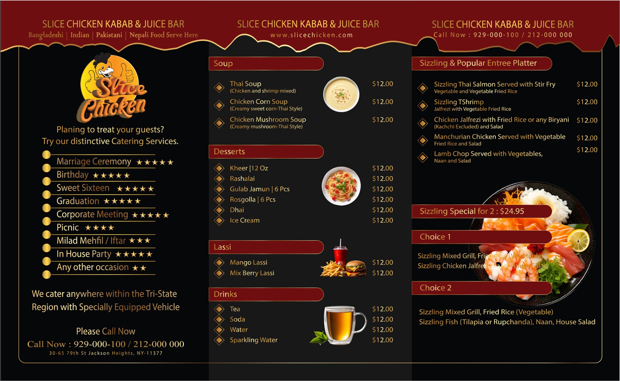 Restaurant Menu, Flyer and Business Card-R1002