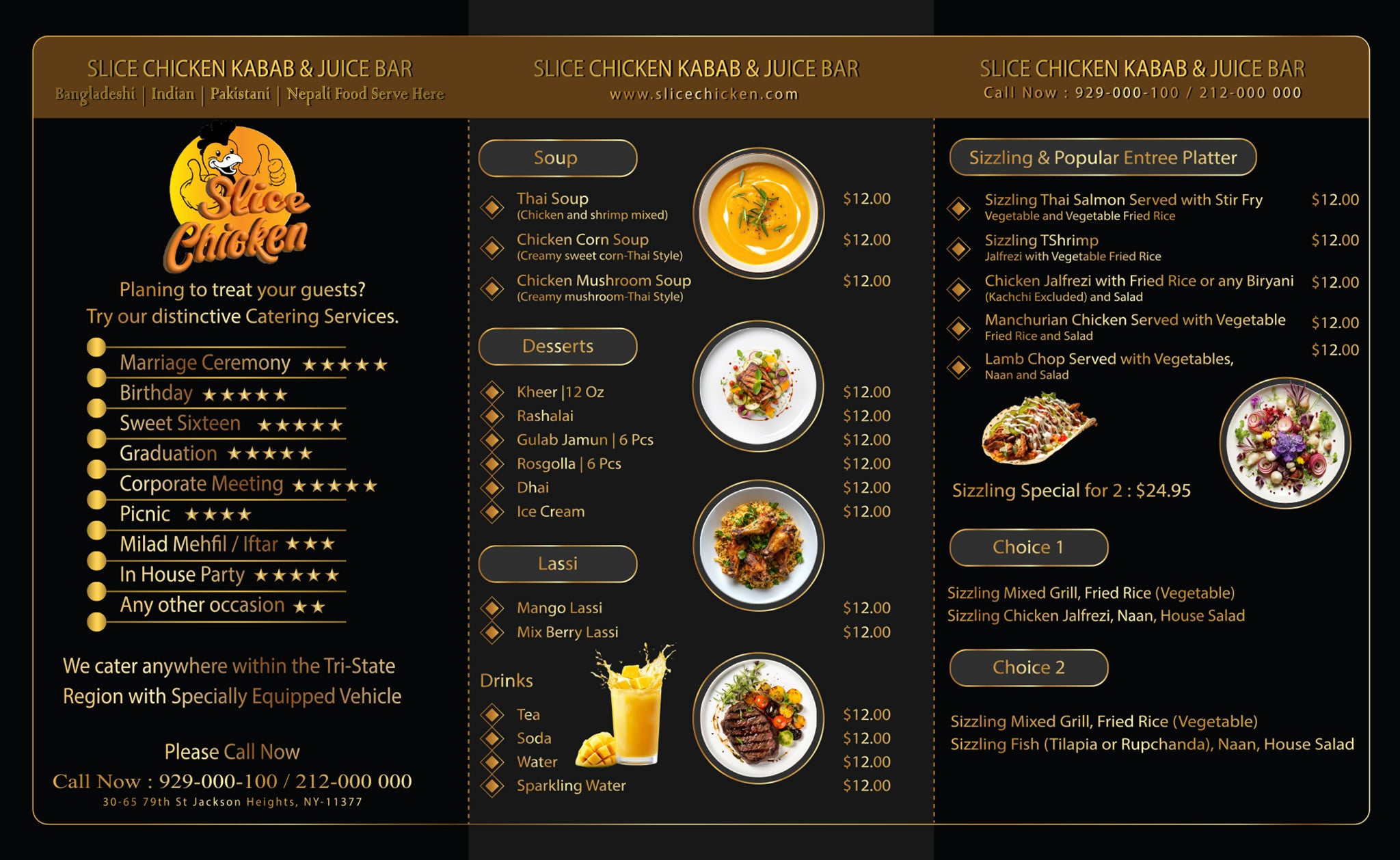 Restaurant Menu, Flyer and Business Card-R1004