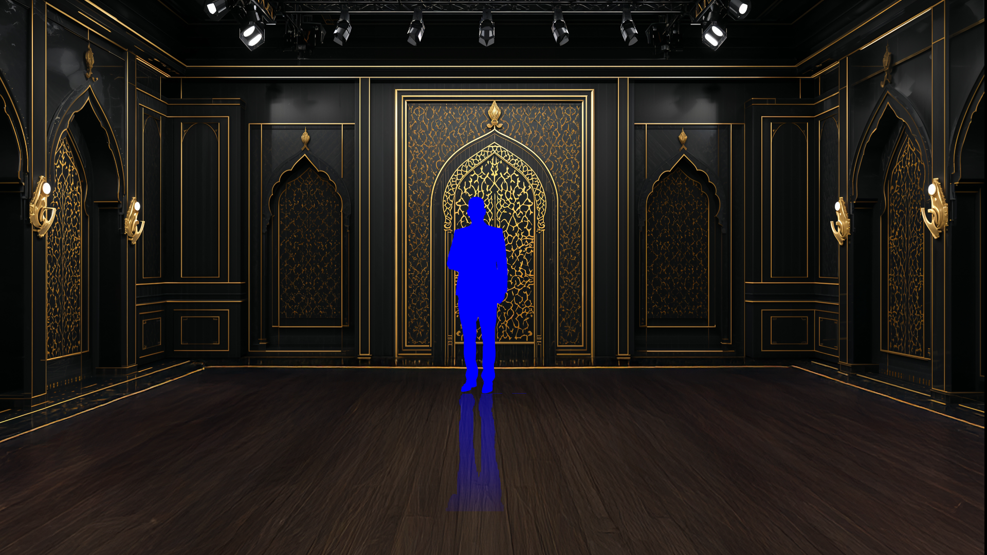 Professional Virtual Studio Set for vMix, Talk Show & News Set -0033