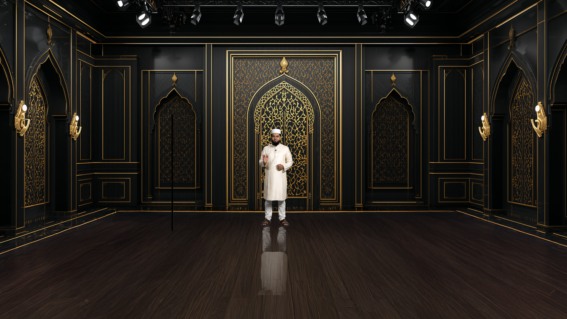 Professional Virtual Studio Set for vMix, Talk Show & News Set -0033