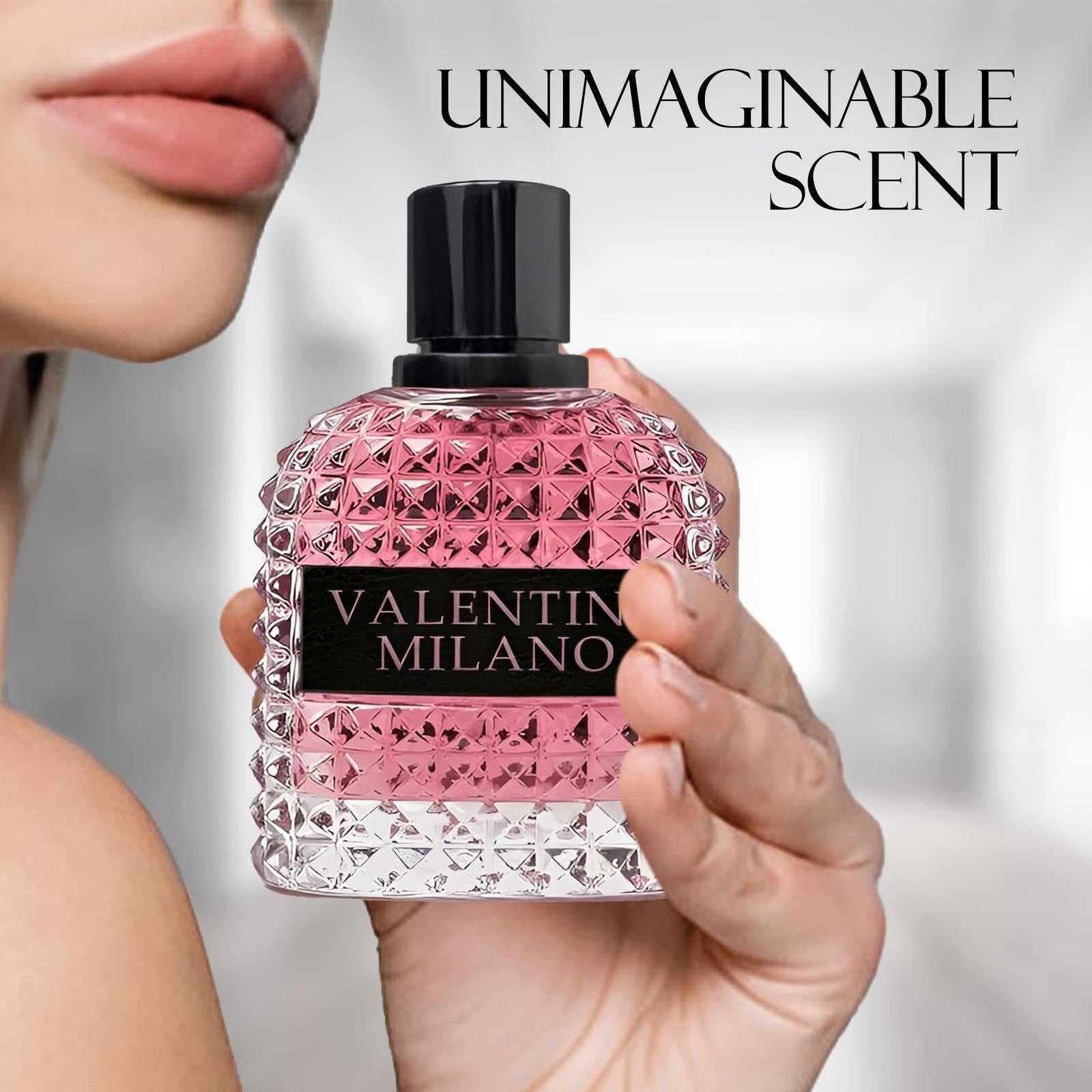 A CENTER Milano Women Perfume EDP Spray 100ml bottle with vanilla jasmine scent and modern black wood design
