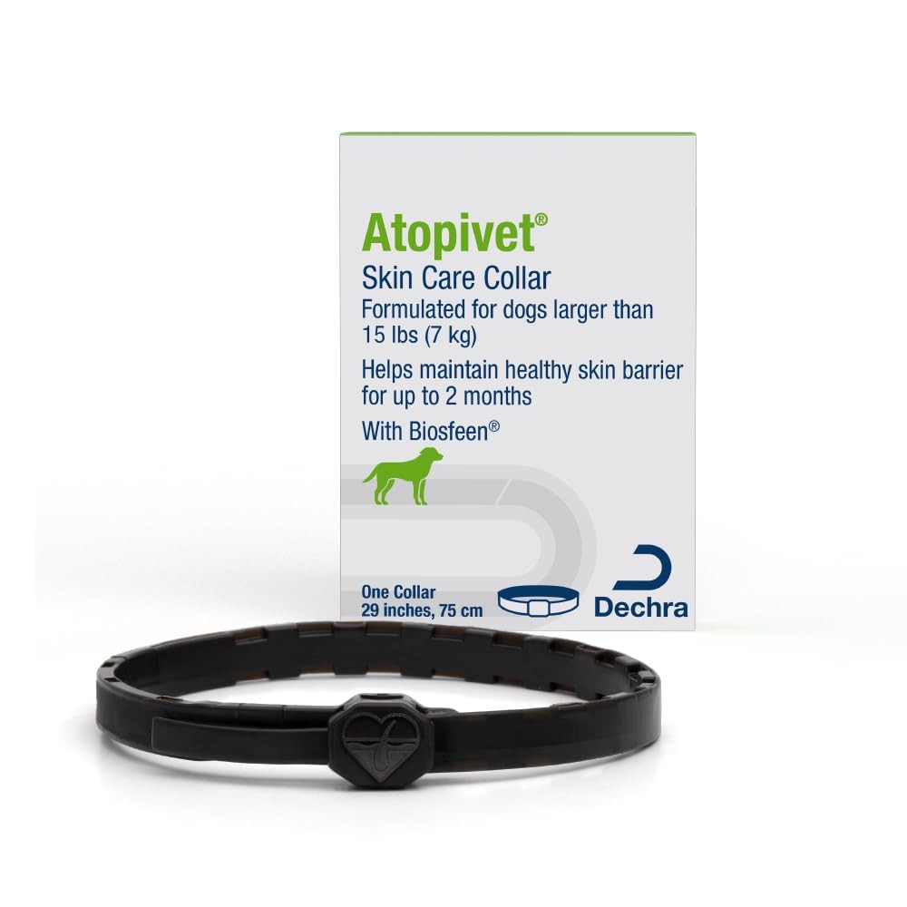 Atopivet Skin Care Collar for dogs and cats, 29-inch solid collar hydrating and nourishing skin for pets over 22 lbs