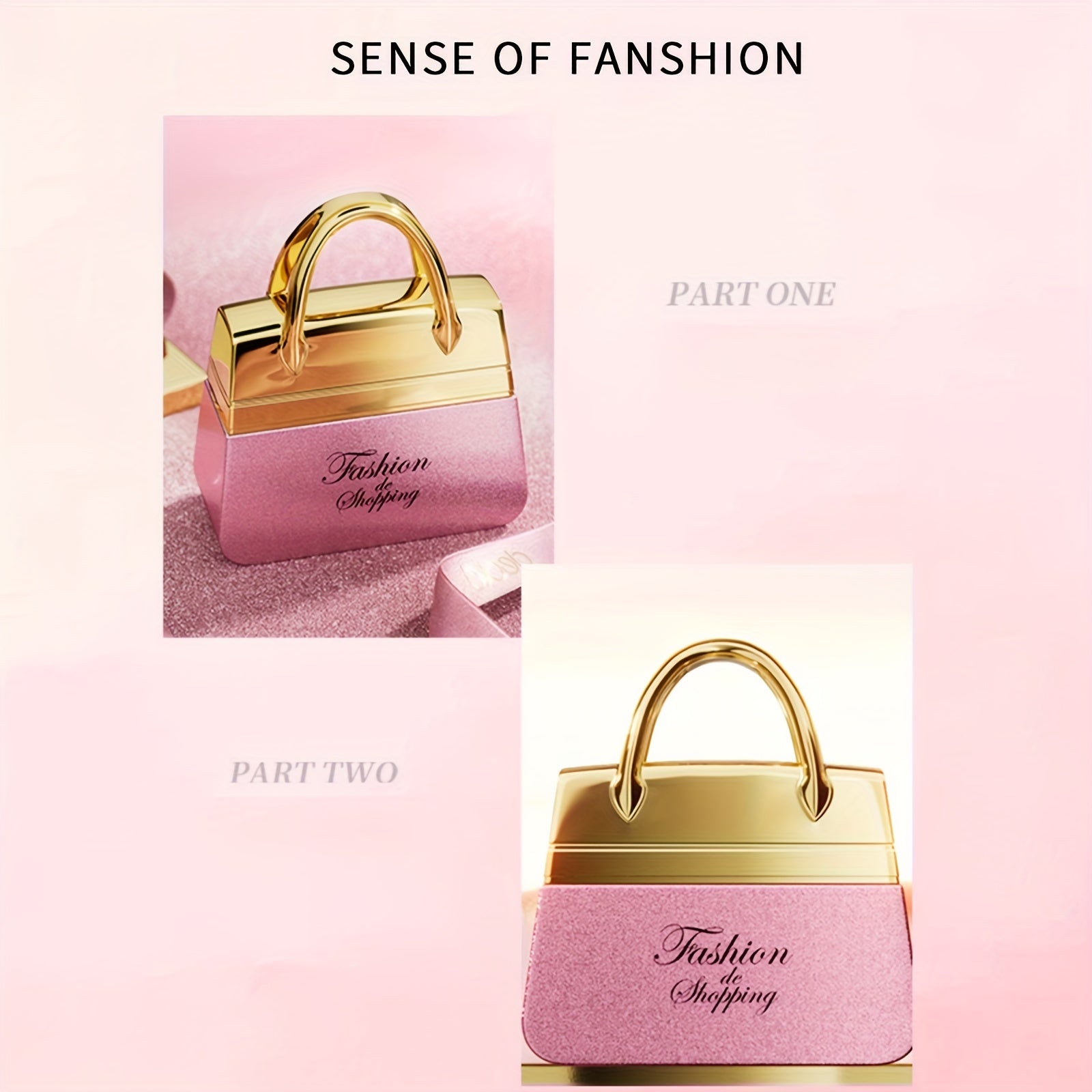 Temu 2-pack Bag Styling Perfume Eau de Parfum sprays with natural, long-lasting fragrance, shown in sleek bottles.