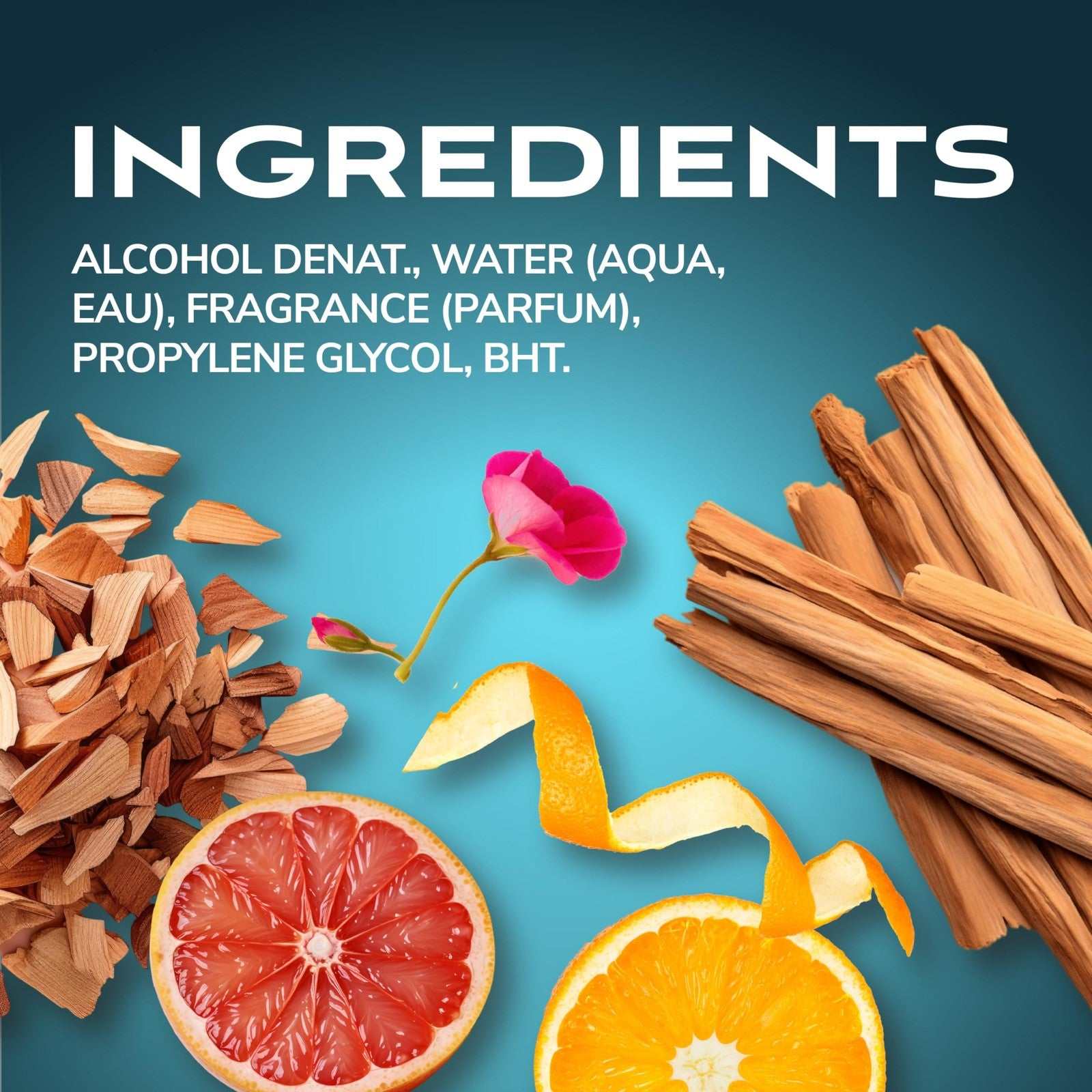 BOD man Fresh Blue Musk fragrance body spray 8 fl oz blue bottle with woody scent notes