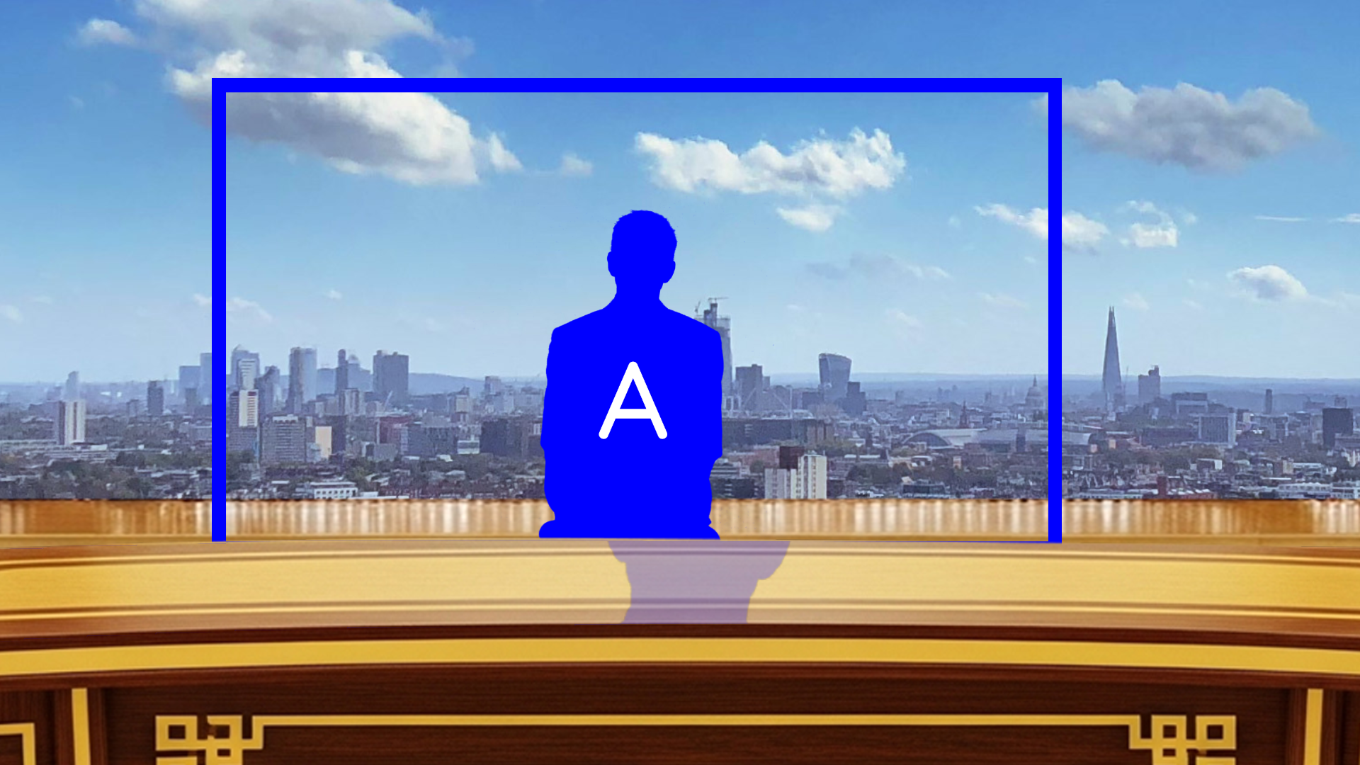 Professional Virtual Studio Set for vMix talk show and news broadcast with customizable green screen backgrounds and multiple camera angles