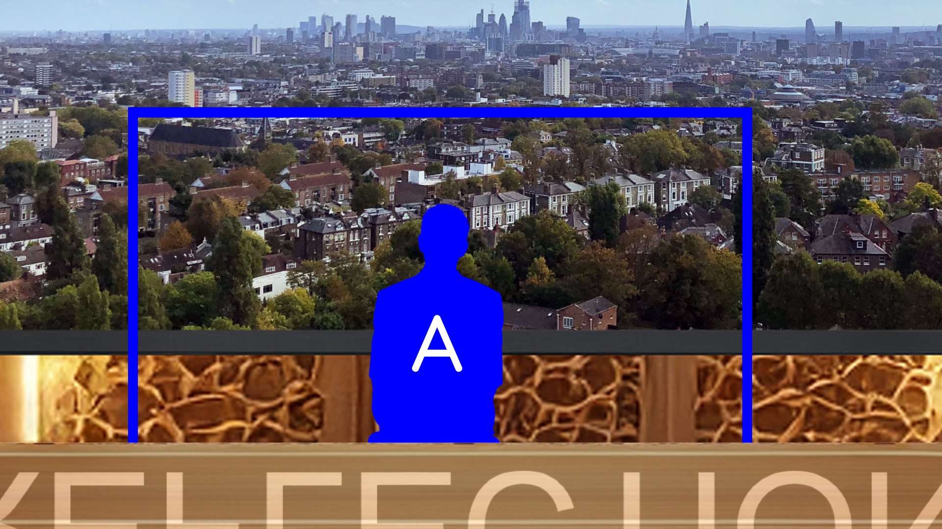 Professional virtual studio set for vMix talk show and news broadcast with customizable green screen backgrounds