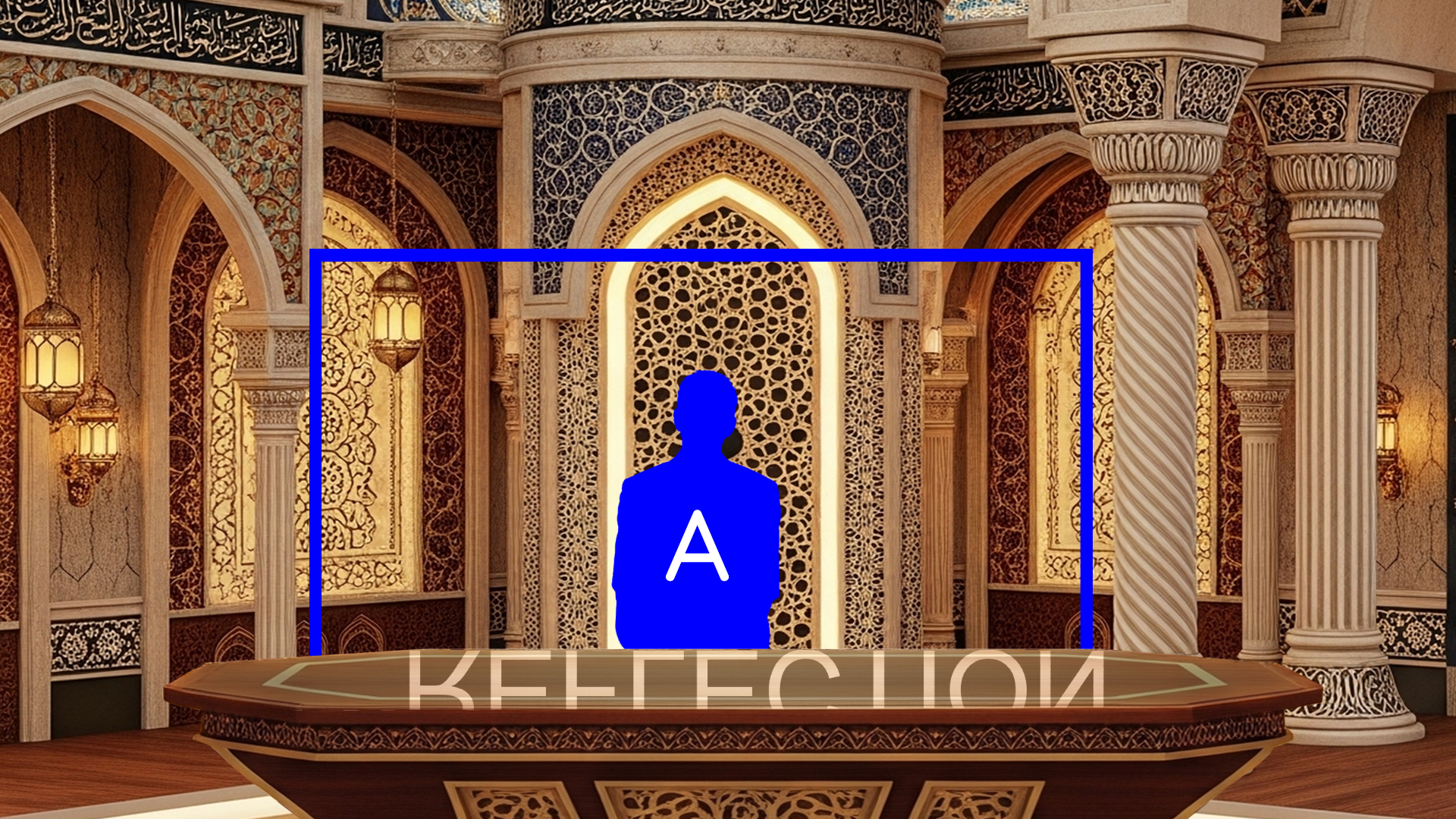 Professional Virtual Studio Set for vMix talk shows and news broadcasts with customizable green screen backgrounds