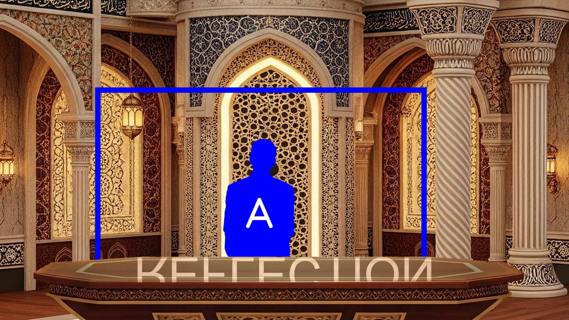 Professional Virtual Studio Set for vMix talk shows and news broadcasts with customizable green screen backgrounds