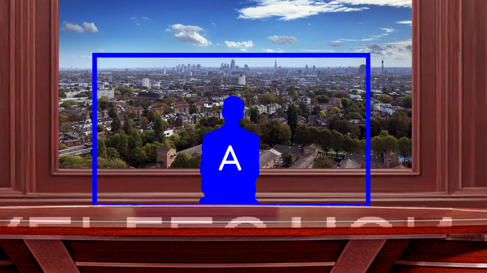 Professional Virtual Studio Set for vMix talk show and news broadcasting with customizable green screen backgrounds and multiple camera angles