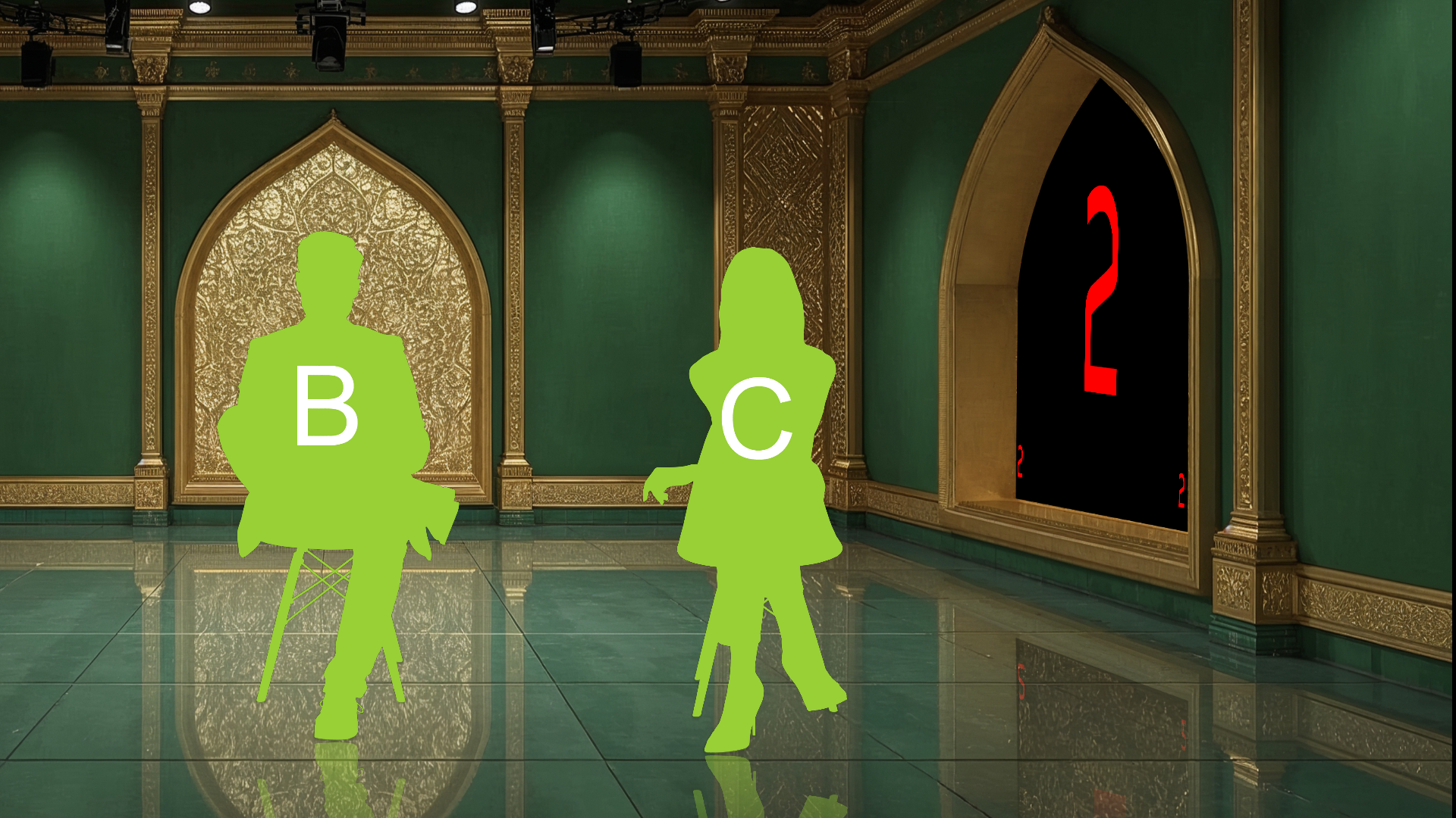 Digital design of a professional virtual studio set for vMix, talk shows, and news, created by elefair.