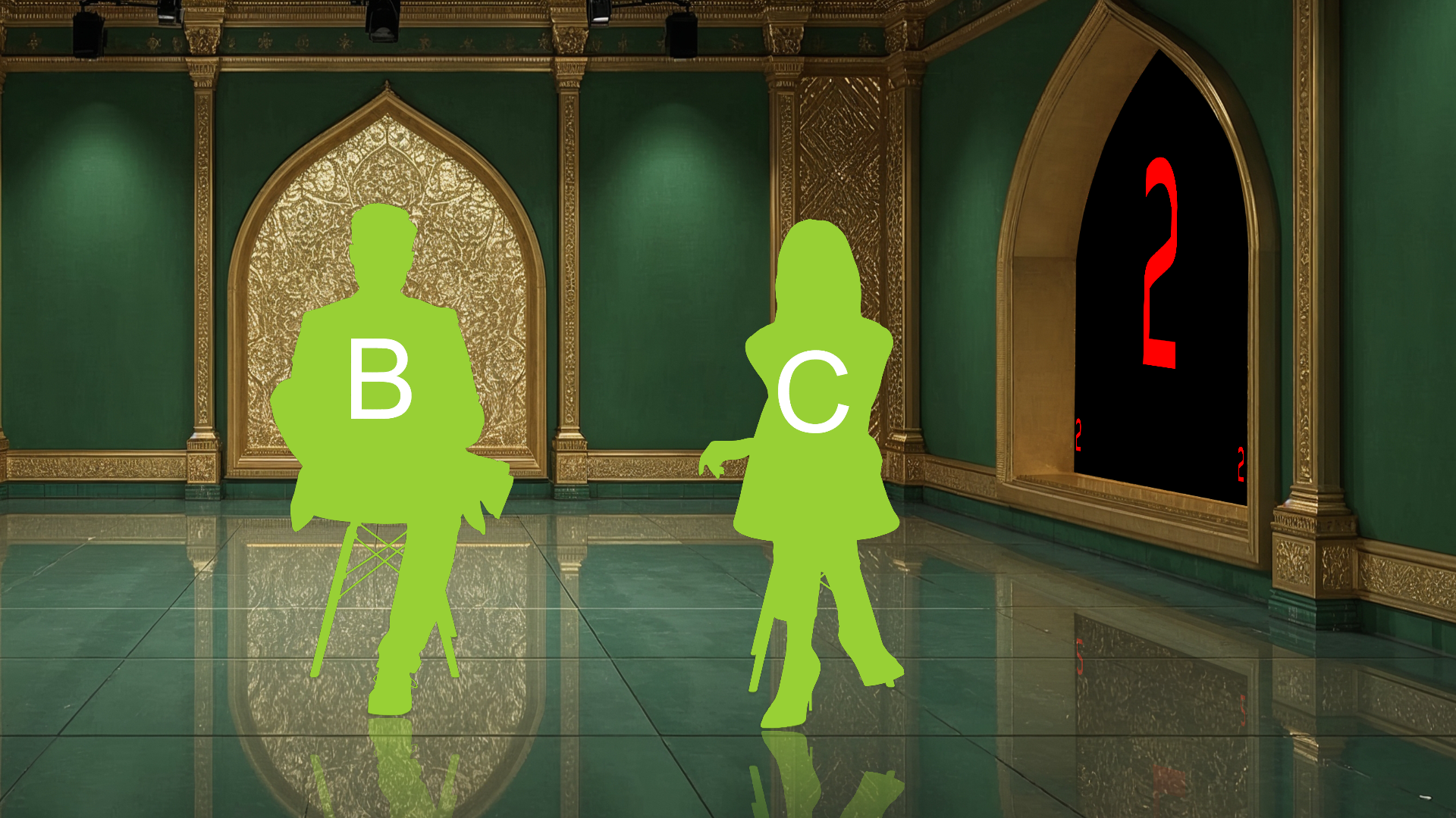 Digital design of a professional virtual studio set for vMix, talk shows, and news presentations by elefair.