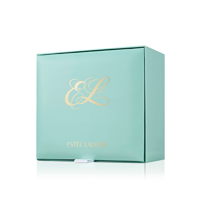Estée Lauder Youth-Dew Dusting Powder box with body powder and puff in light green packaging