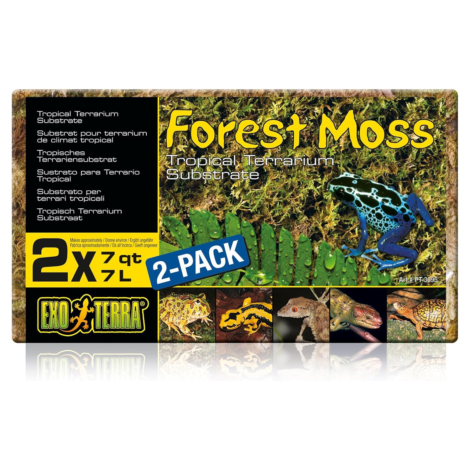 Exo Terra Forest Plume Moss, 7 Quarts, 2-Pack
