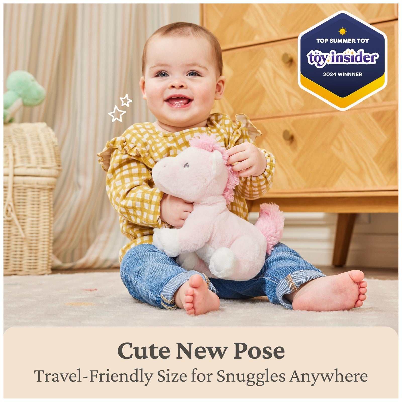 GUND Baby Alora pink unicorn plush stuffed animal 10-inch soft toy for babies and toddlers