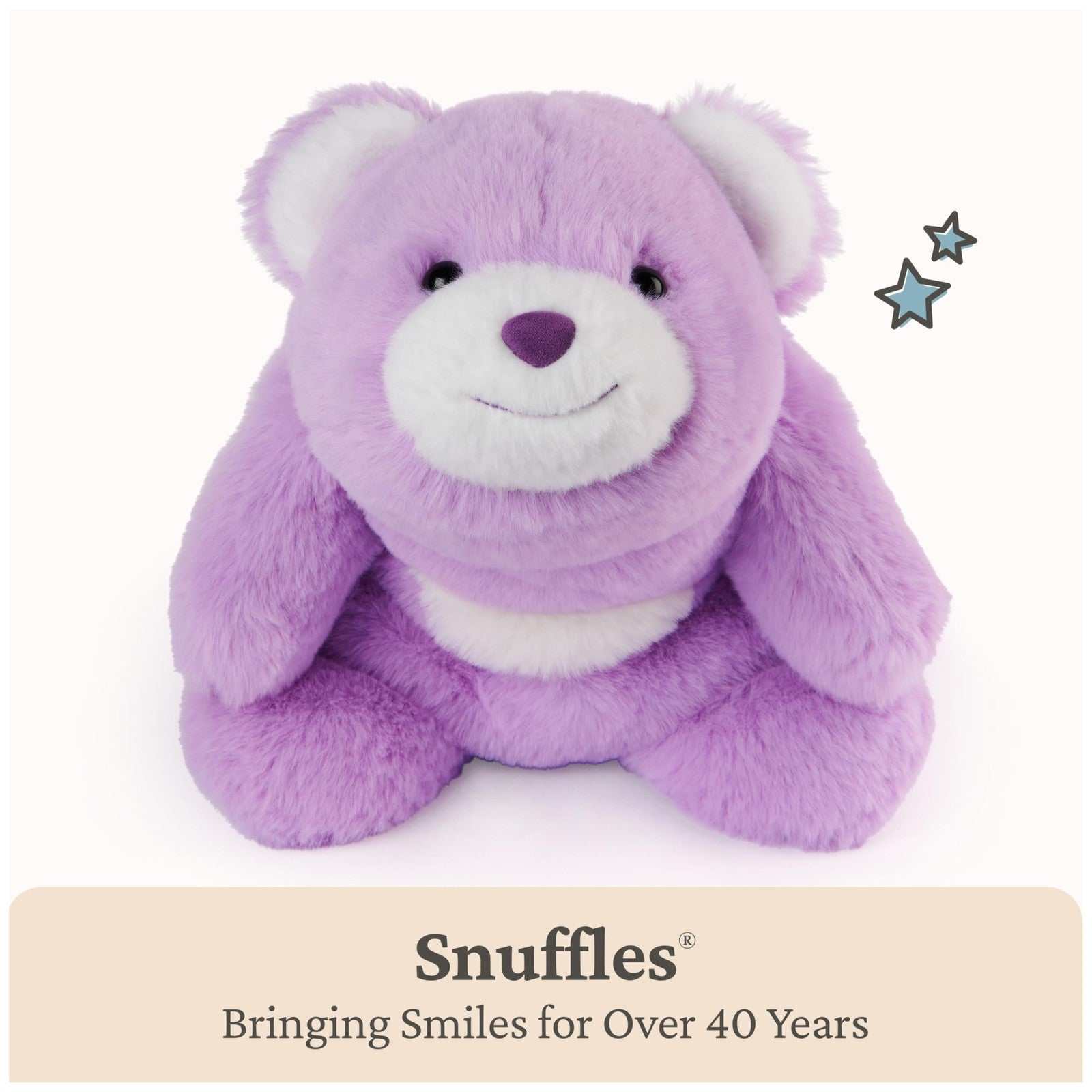 GUND Original Snuffles purple teddy bear plush toy for ages 1+