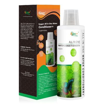 hygger Aquarium Water Conditioner bottle for freshwater tanks neutralizing chlorine and chloramine