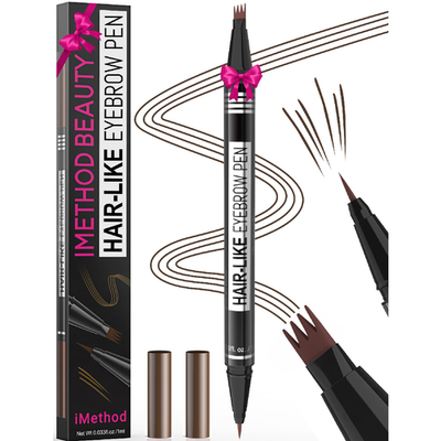 iMethod Microblading Eyebrow Pen dark brown waterproof dual-ended brow pencil