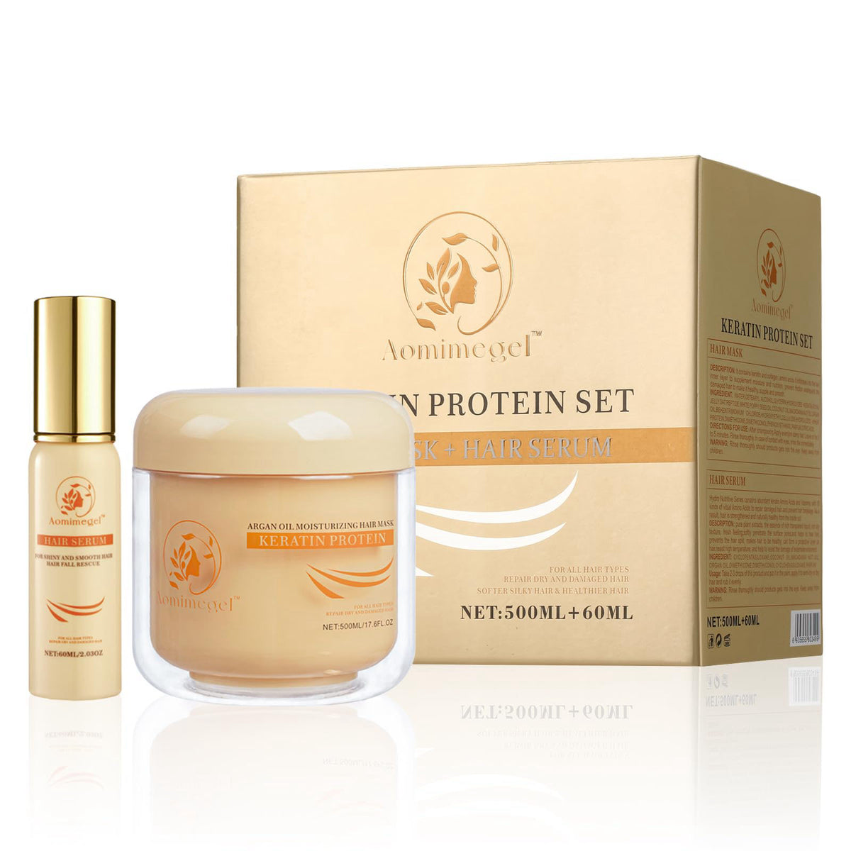 Collagen Repair Hair Mask Argan Oil Set 16 9 fl oz 2 fl oz