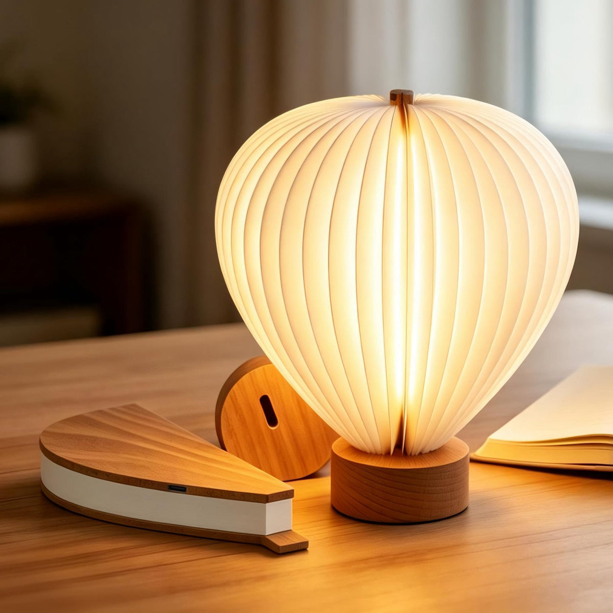Hot Air Balloon Warm Night Light Dimmable Touch Lamp for