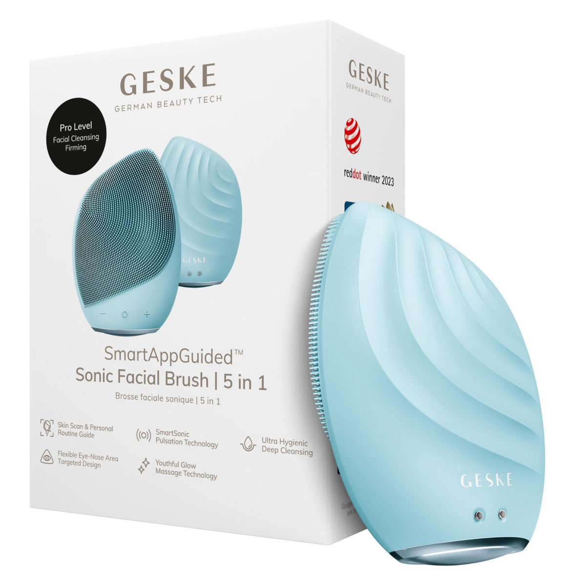 GESKE SmartAppGuided Sonic Facial Brush 5 in 1