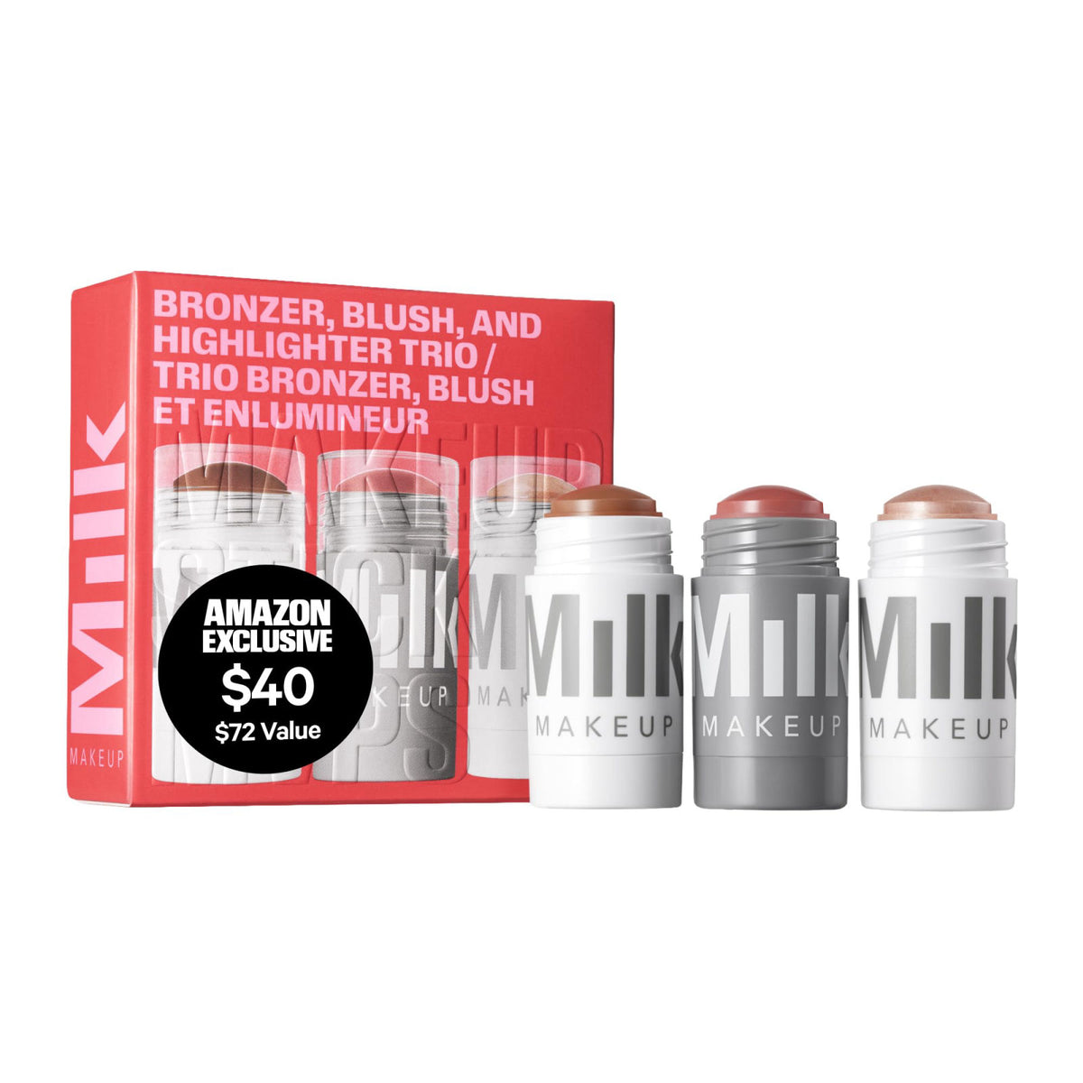 Milk Makeup Bronzer Blush Highlighter Full Size Trio